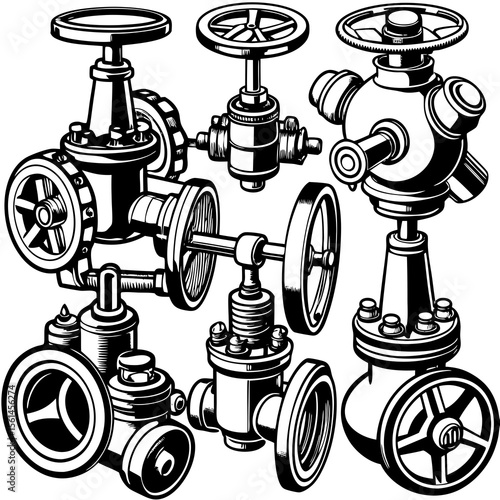 set of water pipes