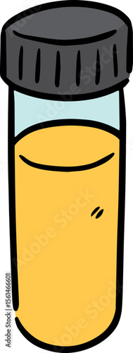 Illustration of urine storage container
