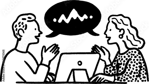 Interactive livestream chat with engaged participants and dynamic speech bubble