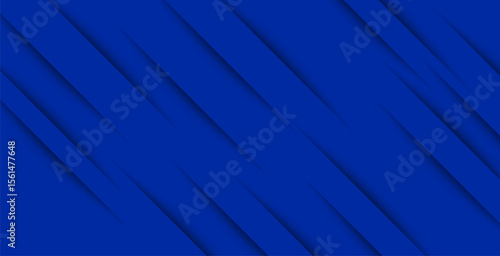 Modern blue diagonal abstract background – Sleek deep blue background with diagonal shadowed lines creating a clean, futuristic, and minimalistic feel