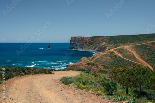 A beautiful coast of Portugal partly known as Fishermans trail or Rota Vicentina 