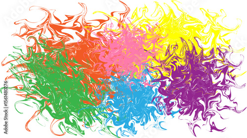Abstract background, chaotic multicolored spots. Colorful abstraction