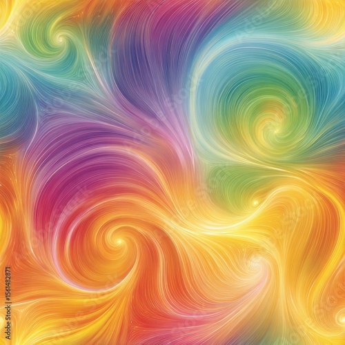 Abstract swirl pattern in vibrant colors with smooth flowing lines