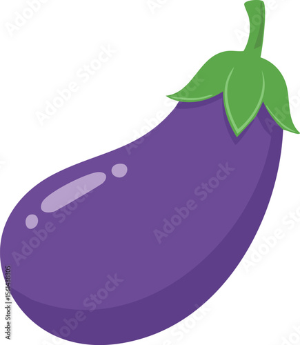 シンプルでかわいいナスビイラスト