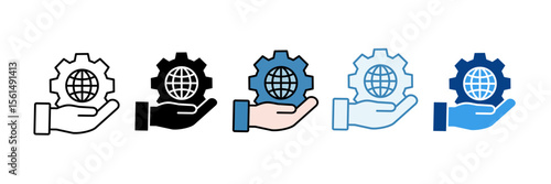 Corporate Governance  Icon Set Multiple Style Collection