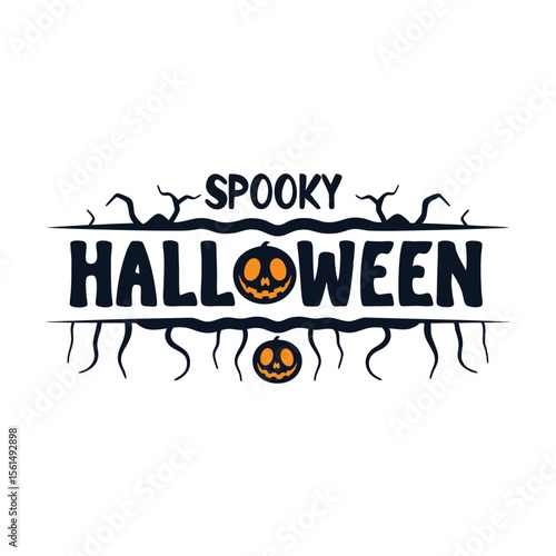 Happy Halloween party  emblem 1+ Million Halloween Vector    Art, Icons,  banner and Graphics for