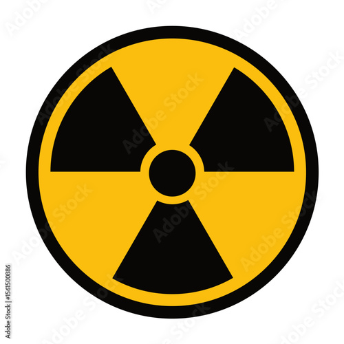 radioactive – symbol sign – vector illustration