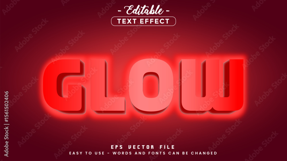 Red glow light editable text effect. Red glow light editable text effect.