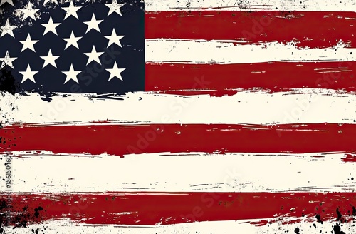 Grunge American flag