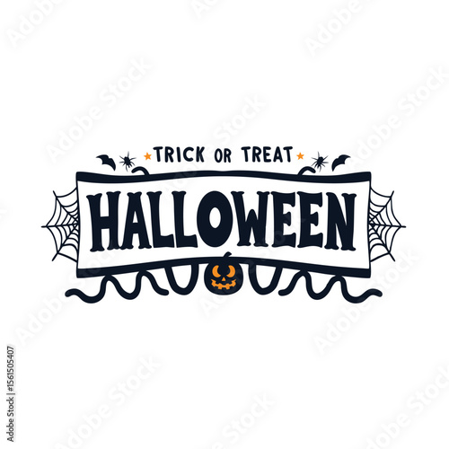 Happy Halloween party  emblem 1+ Million Halloween Vector    Art, Icons,  banner and Graphics for