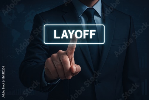 A hand touching a digital button that reads 