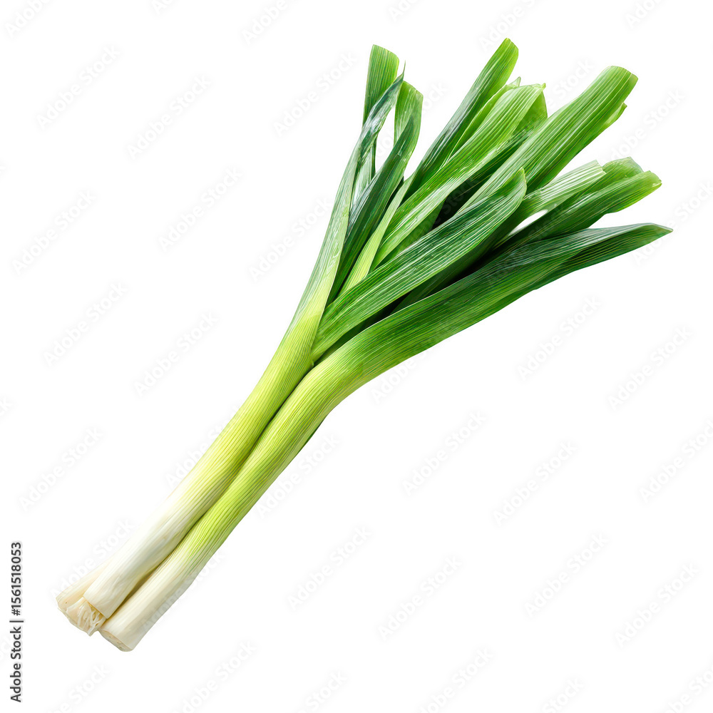 Fresh green leeks on black background healthy food ingredient isolated on transparent background, perfect cutout, PNG Fresh green leeks on black background healthy food ingredient isolated on transparent background, perfect cutout, PNG