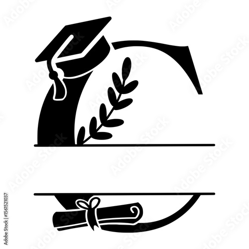 Teacher School Split Alphabet for personalised name