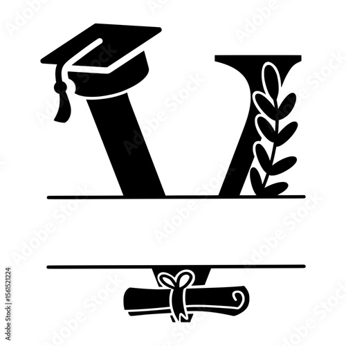 Teacher School Split Alphabet for personalised name