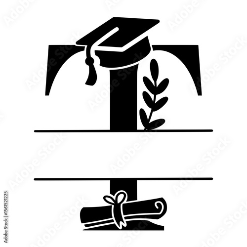 Teacher School Split Alphabet for personalised name
