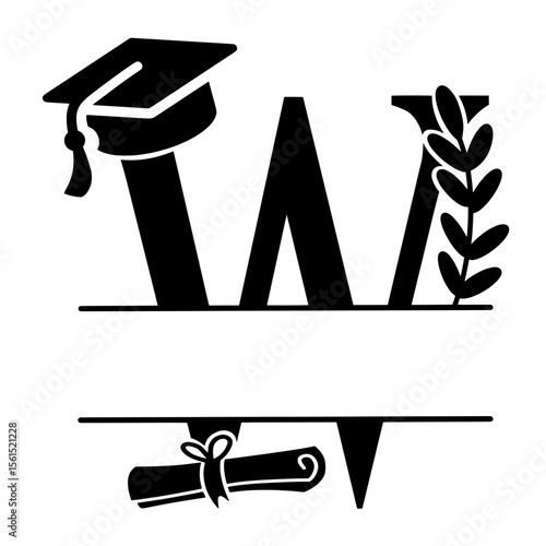 Teacher School Split Alphabet for personalised name