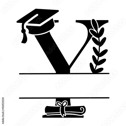 Teacher School Split Alphabet for personalised name