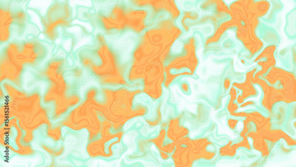Naklejka premium Fluid Marble Texture with Organic Flow, Abstract Liquid Pattern with Wavy Structure, Melted Surface Design with Soft Transitions, Psychedelic Swirl Texture with Marble Effect