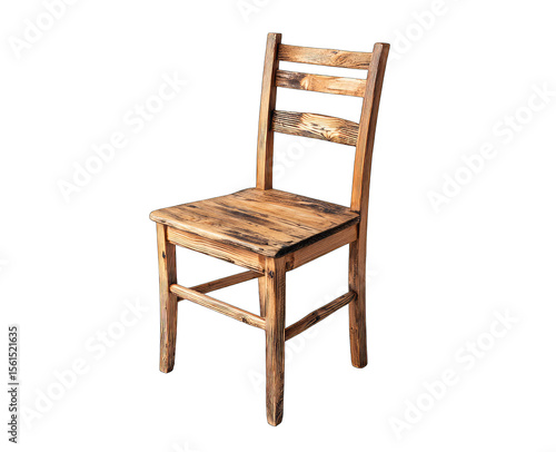 Wallpaper Mural Wooden Chair Isolated on Transparent Background Torontodigital.ca