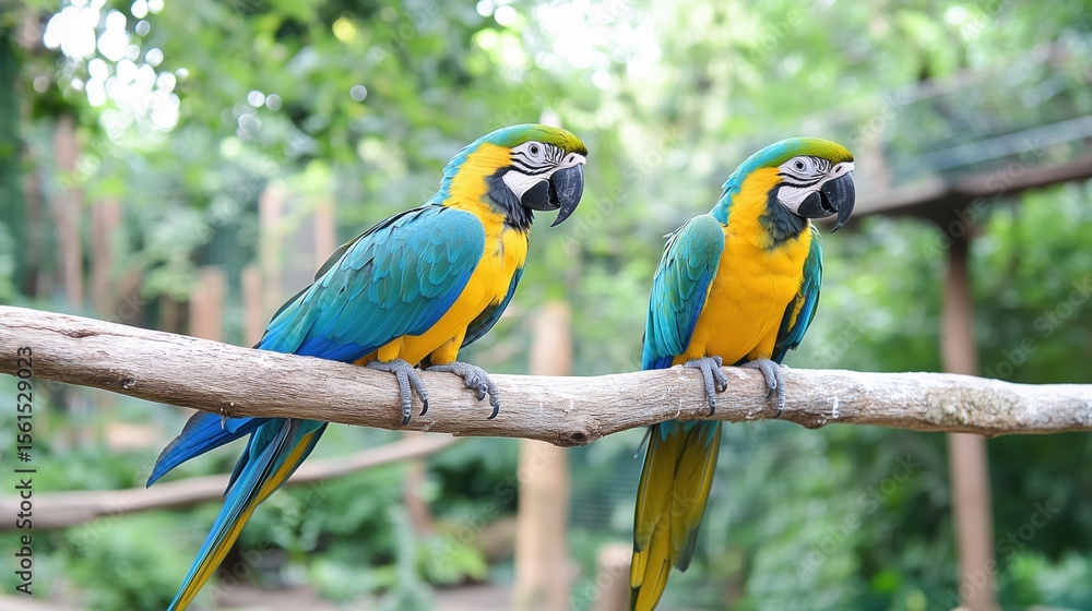 Obraz premium Blue-and-Yellow Macaw