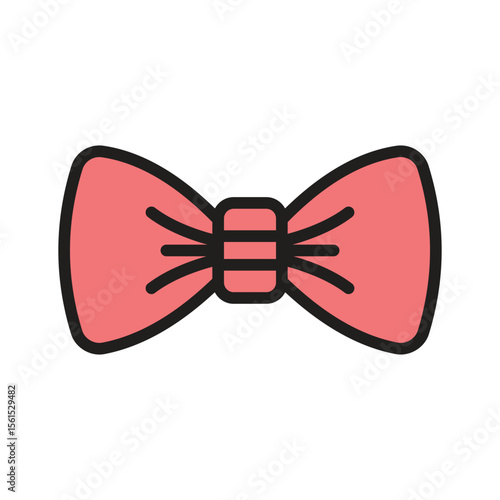 Bow tie icon creatively designed in glyph style