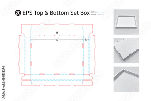 P2_20. It is a Retail Ready Package(RRP) box that is mounted to display the delivered products in boxes.
