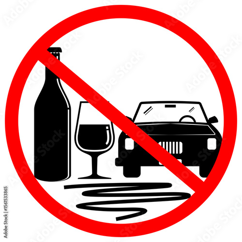 Stay Alive, don't drink and drive, sign vector
