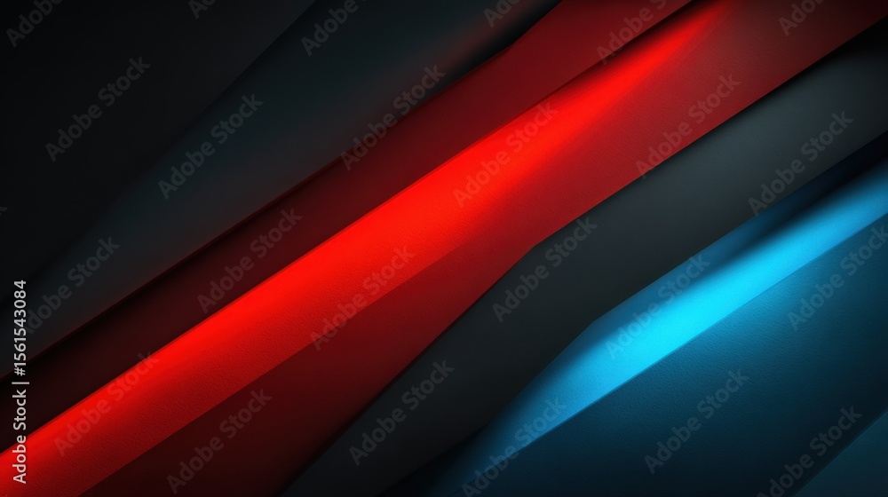 Fototapeta premium Abstract modern sleek colorful diagonal lines background with vibrant red blue shades.