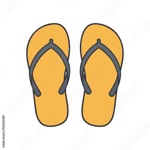Summer beach Vector Icons – Flip-Flops icon, suitable for digital use icons