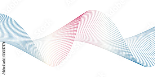 A minimalist,abstract illustration featuring a graceful, undulating ribbon-like form against a clean white background.The form exhibits a subtle gradient of cool blues and hints of warm pink or peach.