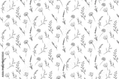 An organic cluster of blossoms and leaves unfolds with intuitive charm each line radiates soft vitality, reflecting harmony, calm movement, and natural rhythm