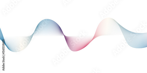 A minimalist,abstract illustration featuring a graceful, undulating ribbon-like form against a clean white background.The form exhibits a subtle gradient of cool blues and hints of warm pink or peach.