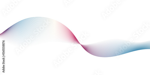 A minimalist,abstract illustration featuring a graceful, undulating ribbon-like form against a clean white background.The form exhibits a subtle gradient of cool blues and hints of warm pink or peach.