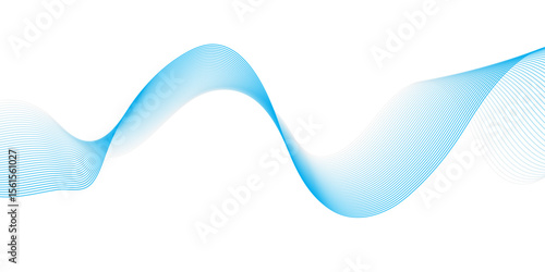 "A delicate, flowing wave of translucent blue light gracefully traverses a pristine white background, creating a sense of ethereal movement and modern simplicity."