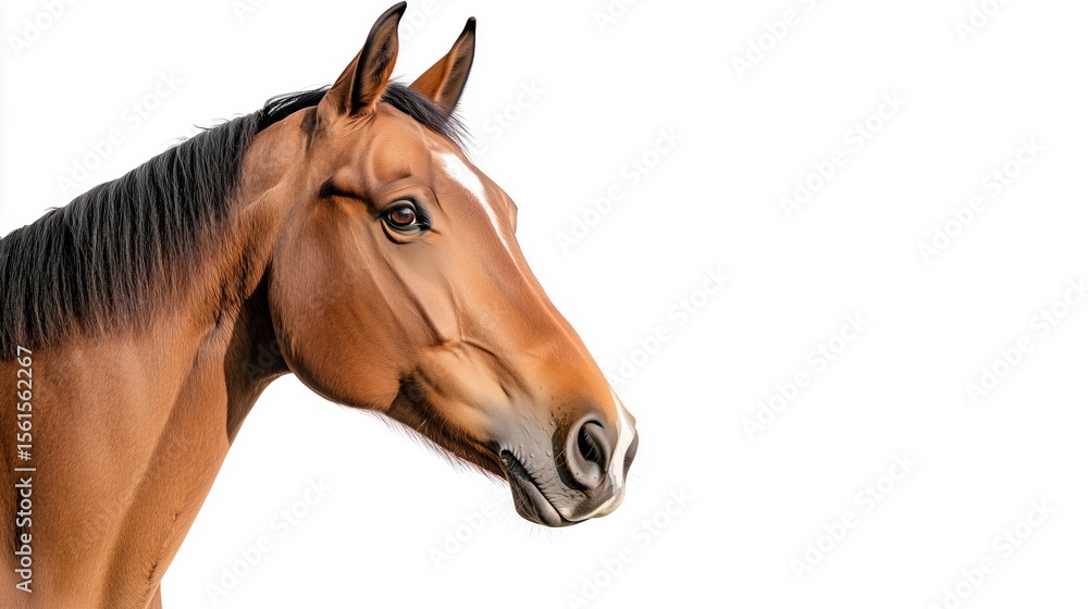 Obraz premium Brown Horse Isolated