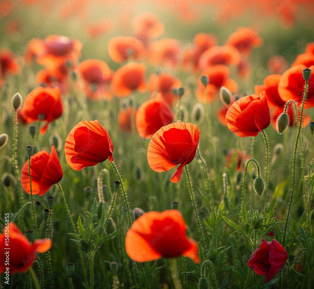 Fototapeta premium field of poppies