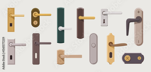 Selection of Door Handles in Various Styles