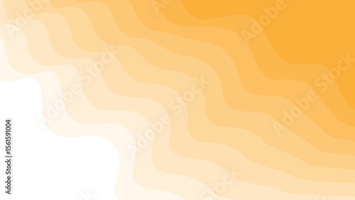 Abstract golden texture with flowing wavy pattern warm yellow gradient background