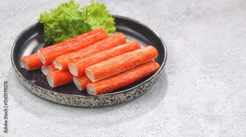 Crab sticks or crab sticks  or kanikama are processed foods made from surimi which are shaped and colored to resemble crabs.