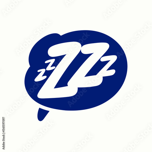 Free Download Sleeping Zzz's Cartoon Speech Bubble Illustration - GFXLoad