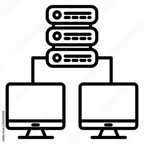 Shared Web Hosting Icon