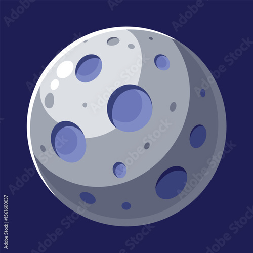 Blue bowling ball with sewing button holes, a round sport icon design