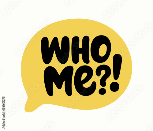 Yellow Speech Bubble with 