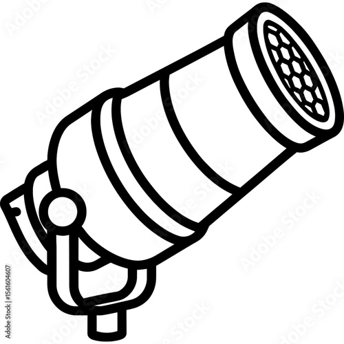 Snoot light modifier outline icon vector