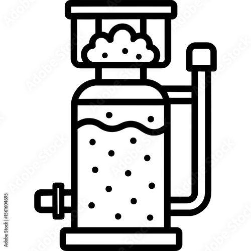 Protein skimmer outline icon vector