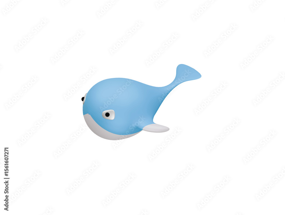 whale icon 3d illustration render whale icon 3d illustration render
