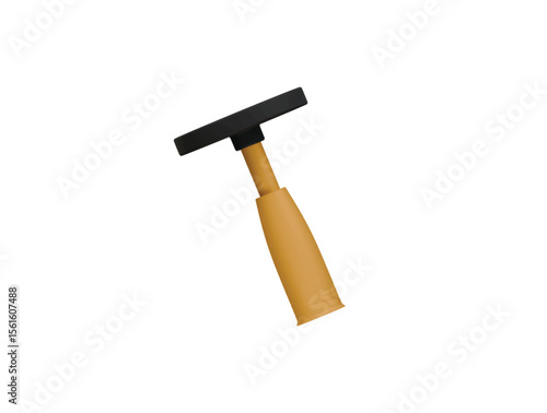 pottery anvil icon 3d illustration render