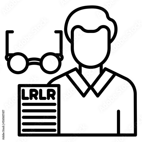 Ophthalmic Nurse Male Icon