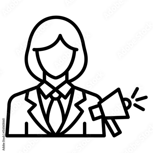 Influencer Female Icon