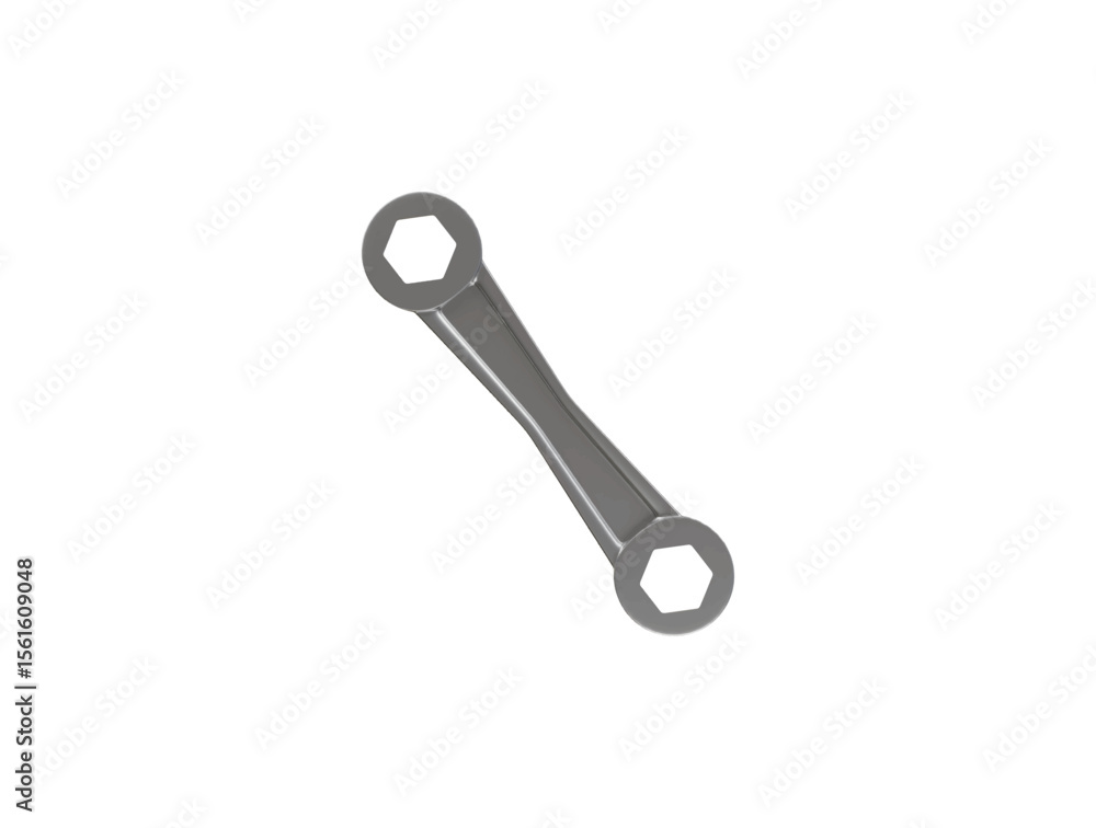 ended wrench icon 3d illustration render ended wrench icon 3d illustration render
